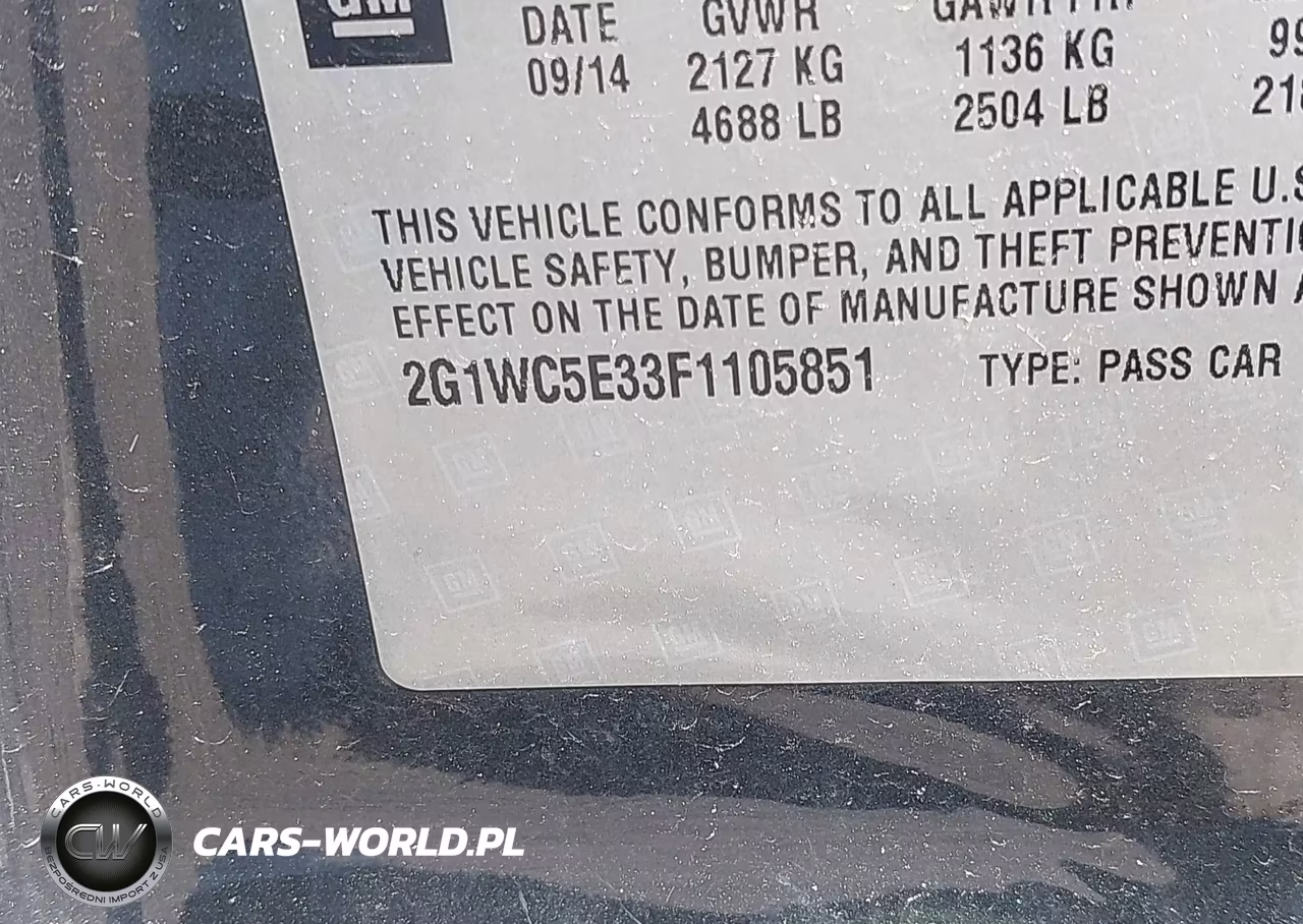 2015 Chevrolet Impala Limited Ltz VIN:2G1WC5E33F1105851 - 9