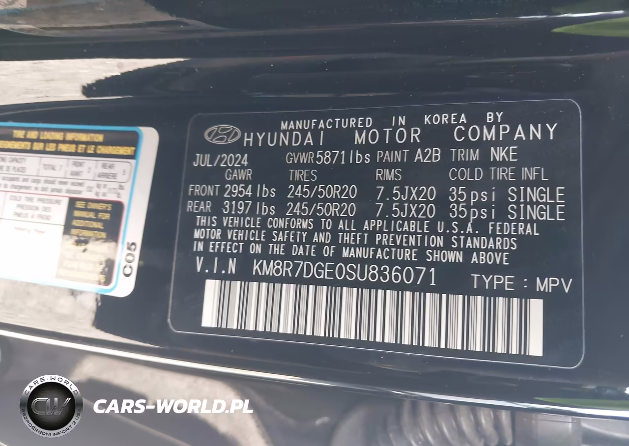 2025 Hyundai Palisade Calligraphy Night Edition VIN:KM8R7DGE0SU836071 - 9