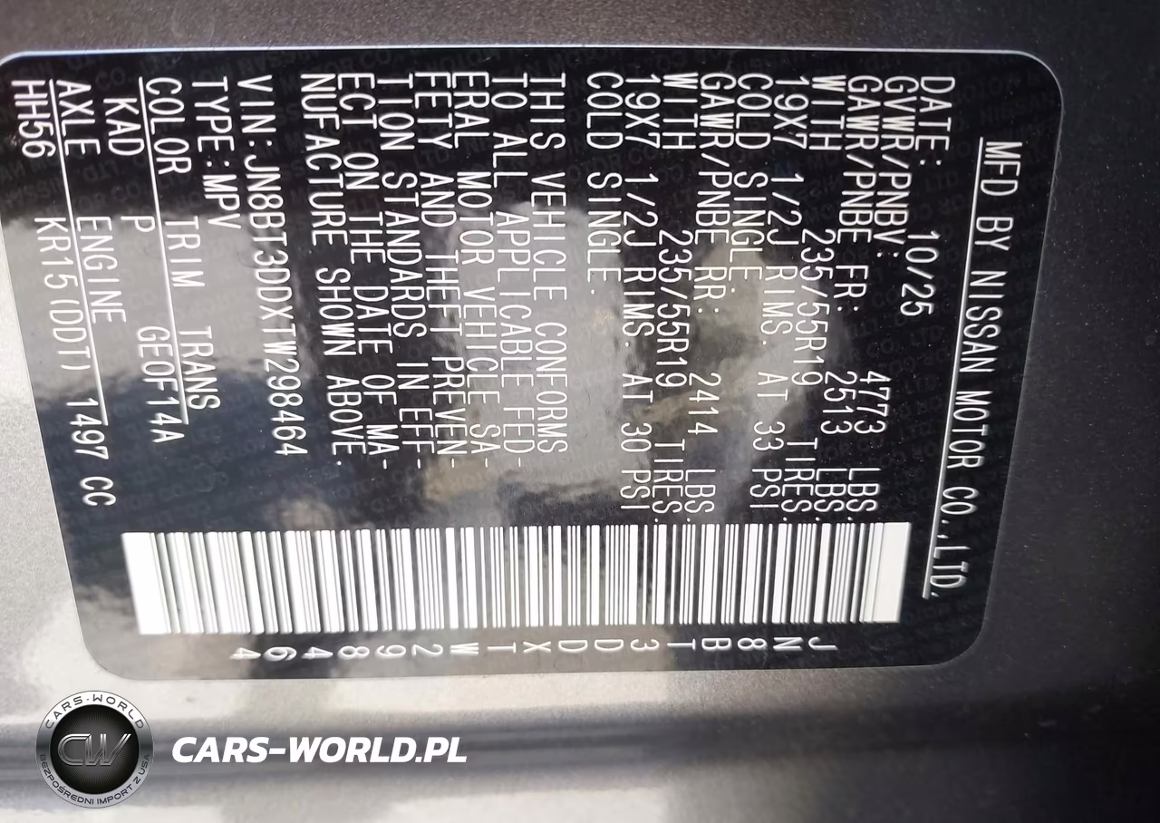 2026 Nissan Rogue Platinum VIN:JN8BT3DDXTW298464 - 9