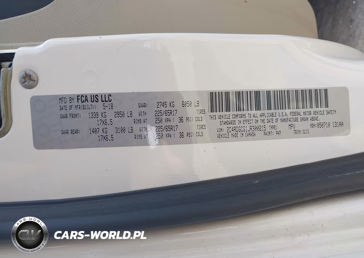 2018 Dodge Grand Caravan Sxt VIN:2C4RDGCG1JR300215 - 9
