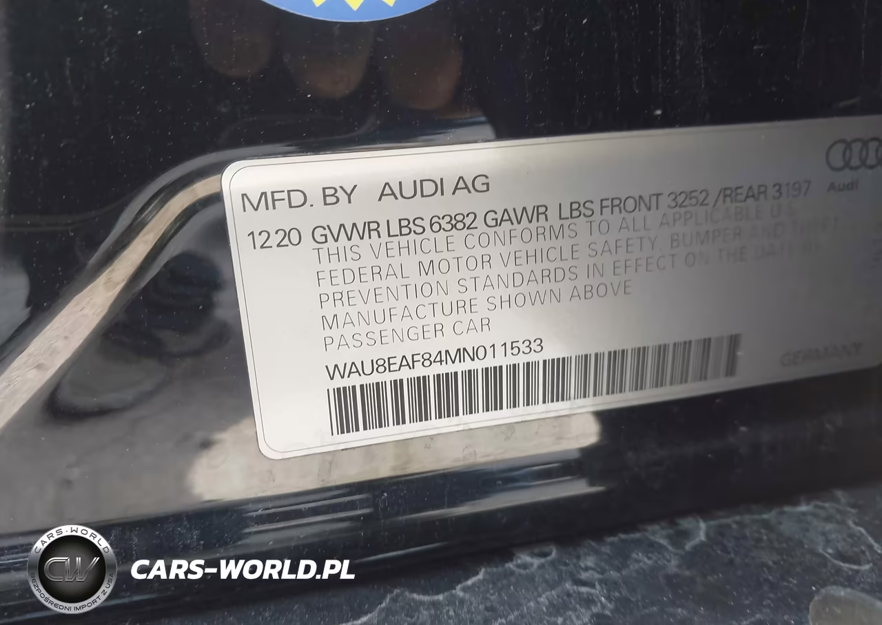 2021 Audi A8 L 60 Tfsi Quattro Tiptronic VIN:WAU8EAF84MN011533 - 9