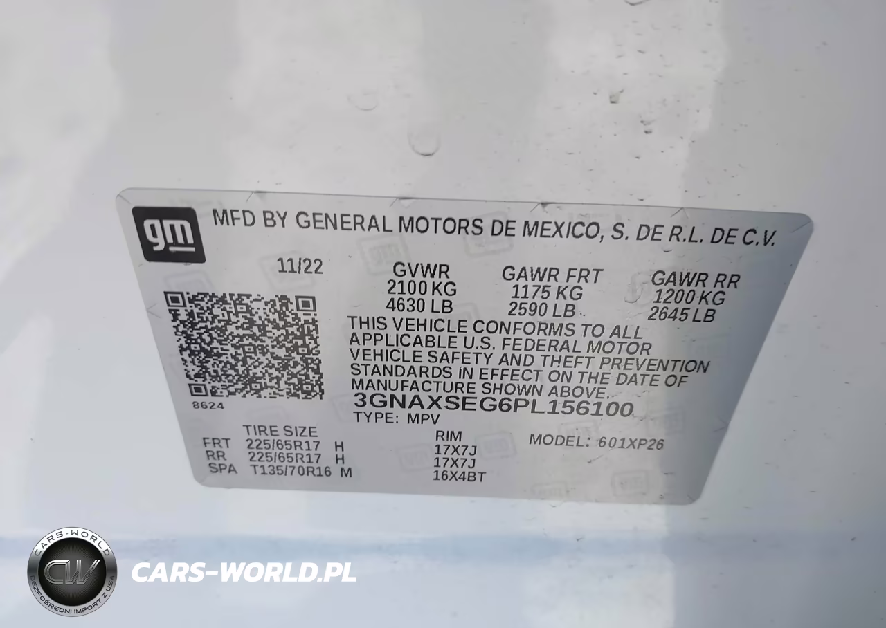 2023 Chevrolet Equinox Awd Ls VIN:3GNAXSEG6PL156100 - 9