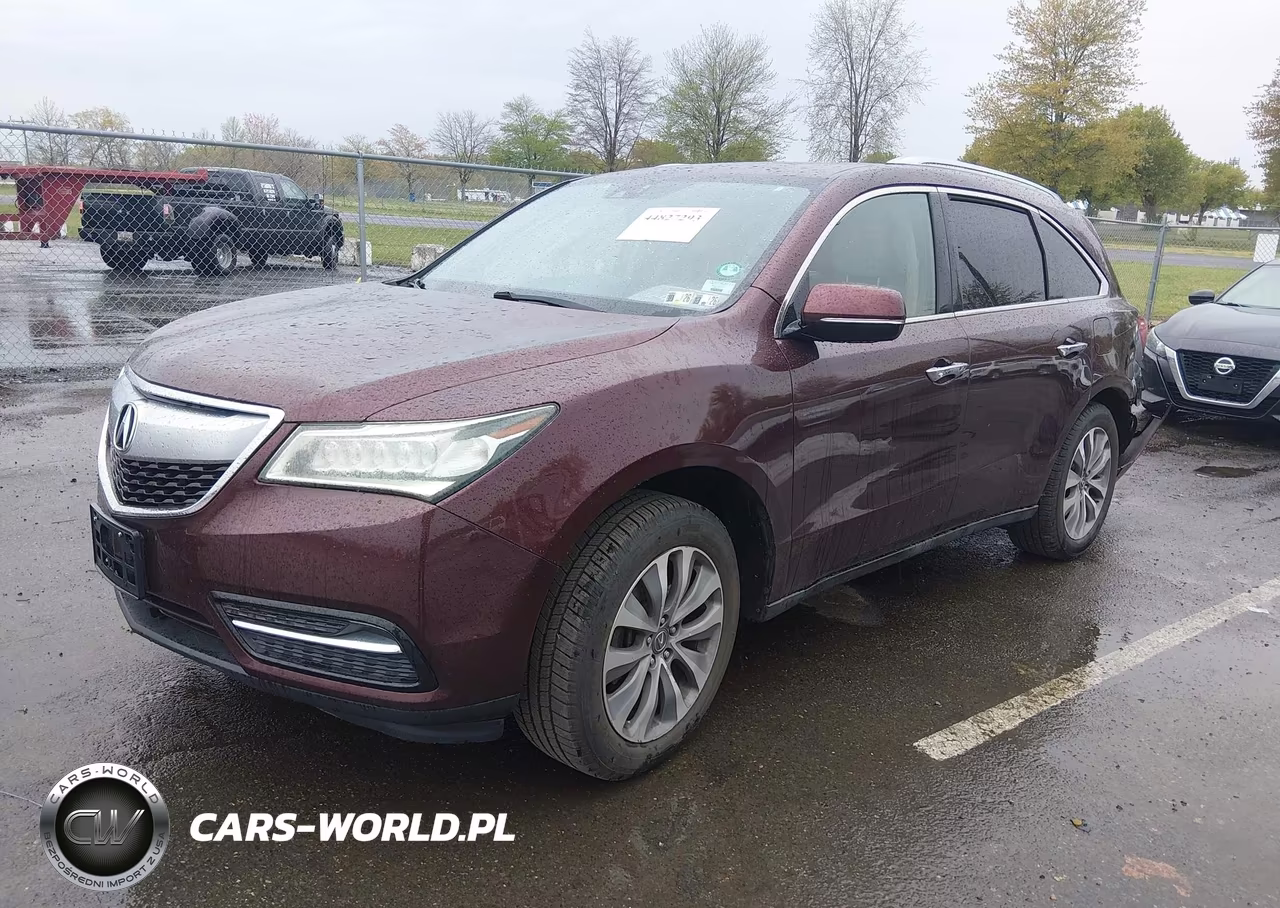 2014 Acura Mdx Technology Package VIN:5FRYD4H48EB023393 - 2