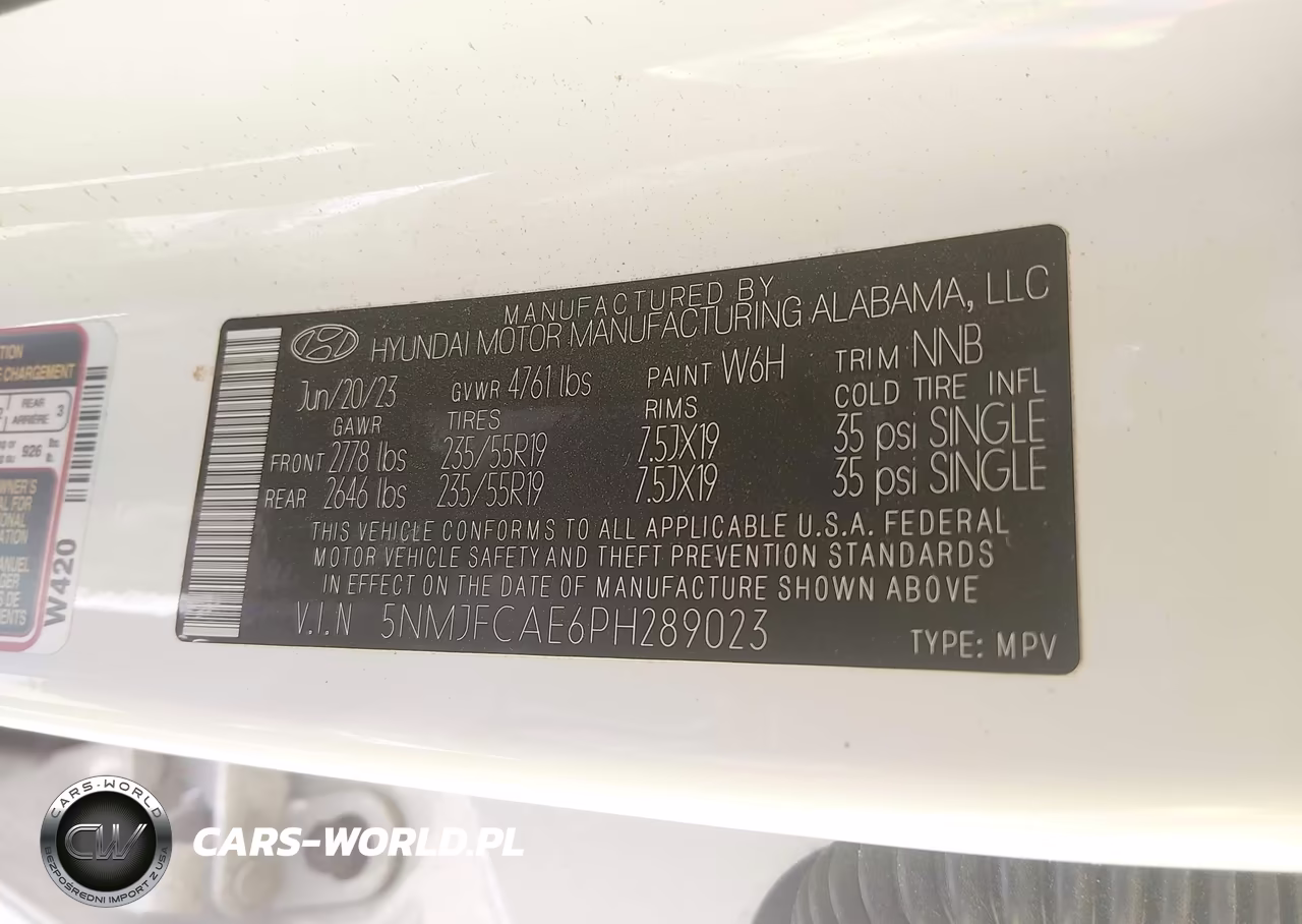 2023 Hyundai Tucson Sel VIN:5NMJFCAE6PH289023 - 9