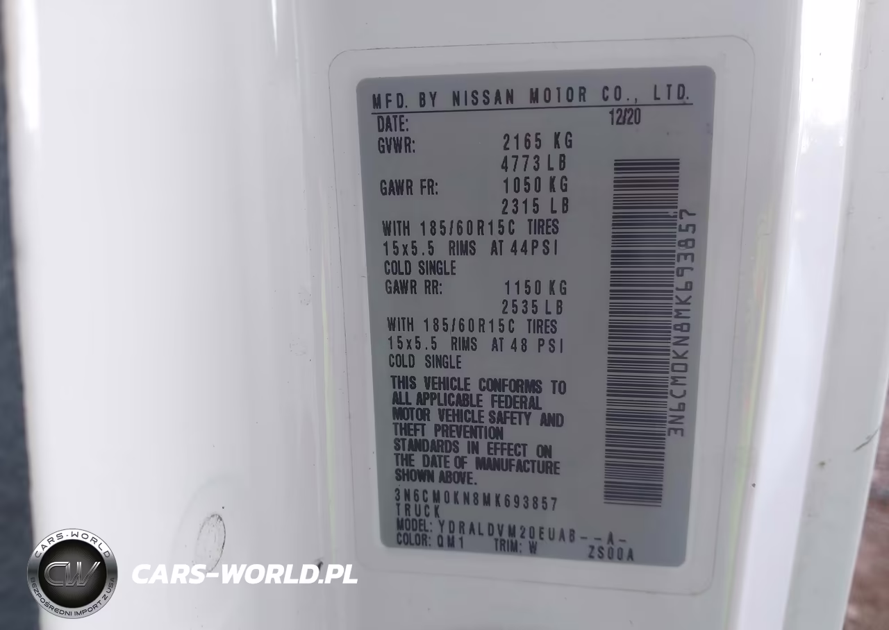 2021 Nissan Nv200 Cargo S Xtronic Cvt VIN:3N6CM0KN8MK693857 - 9