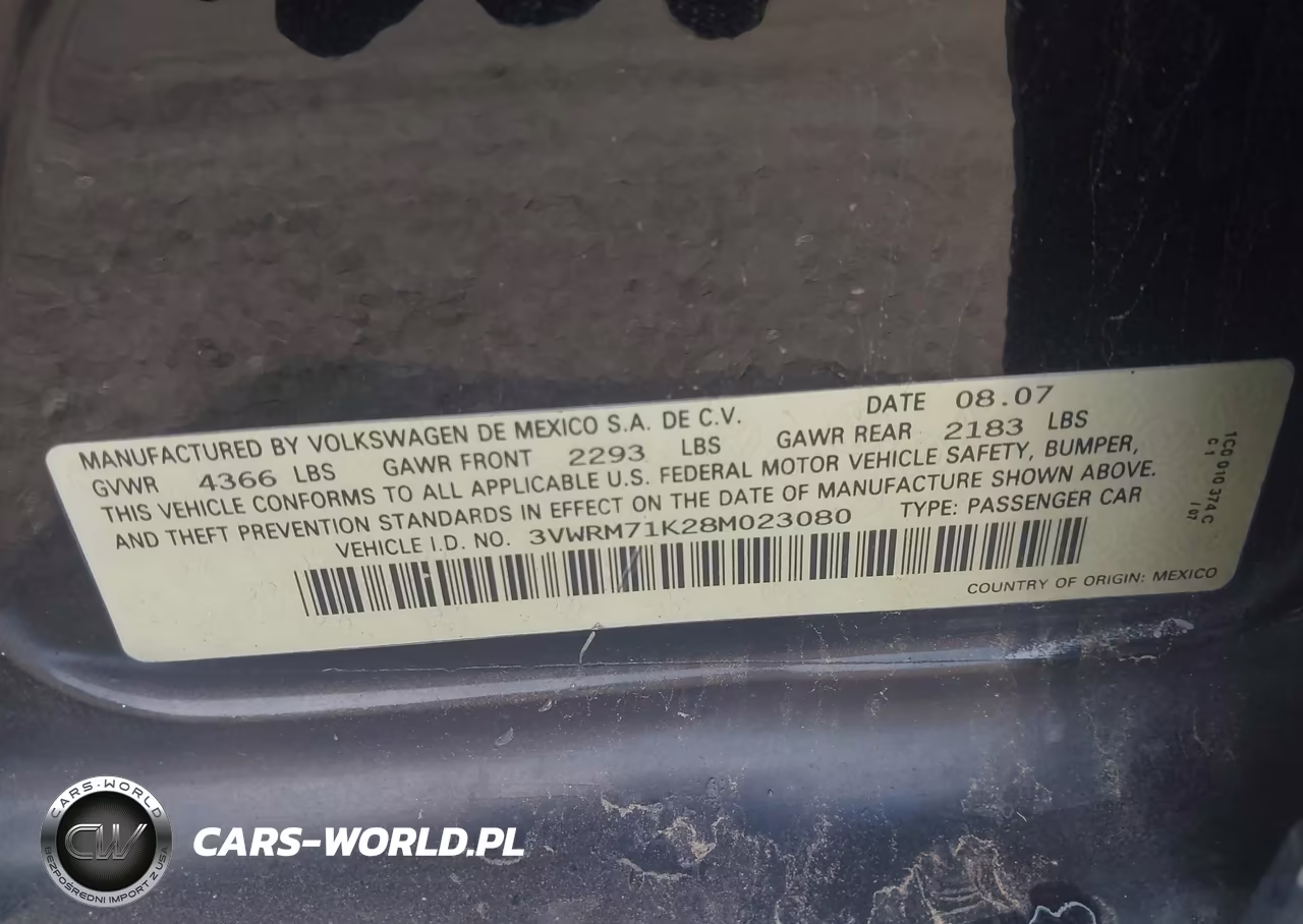 2008 Volkswagen Jetta Se-Sel VIN:3VWRM71K28M023080 - 9