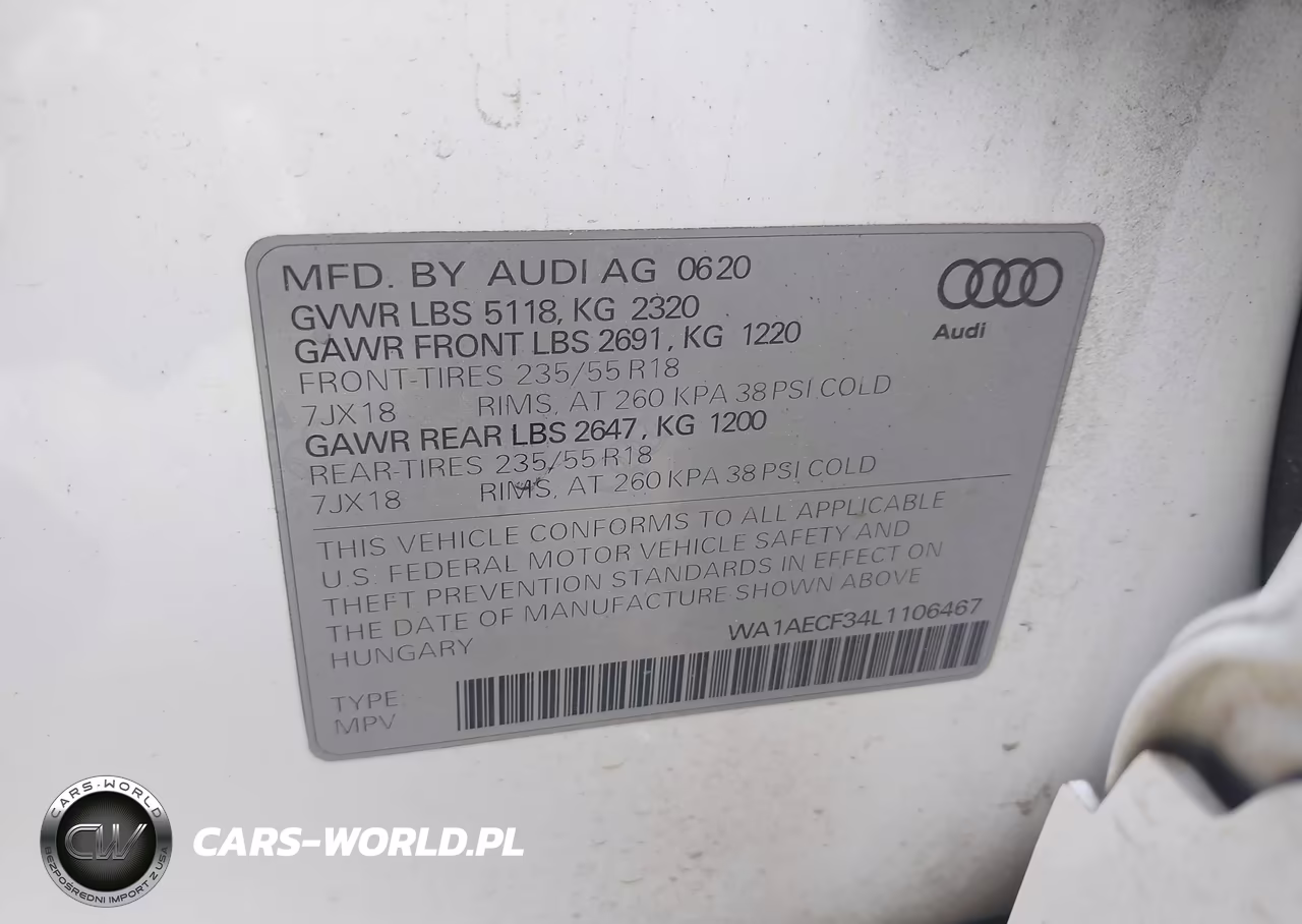 2020 Audi Q3 Premium 45 Tfsi Quattro Tiptronic VIN:WA1AECF34L1106467 - 9