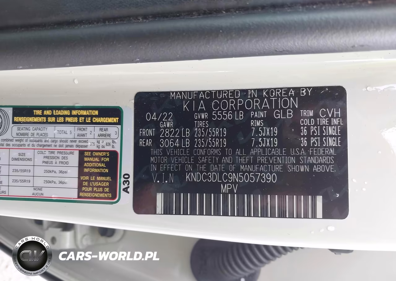 2022 Kia Ev6 Wind VIN:KNDC3DLC9N5057390 - 9