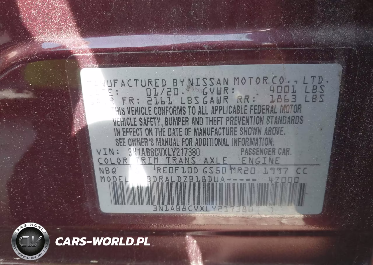 2020 Nissan Sentra Sv Xtronic Cvt VIN:3N1AB8CVXLY217380 - 9