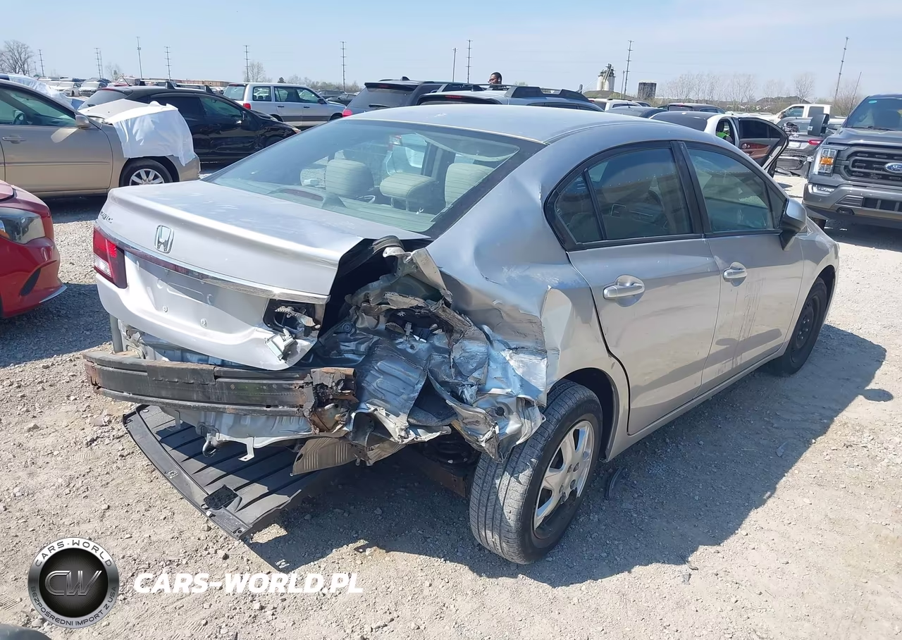 2013 Honda Civic Lx VIN:19XFB2F50DE003609 - 4