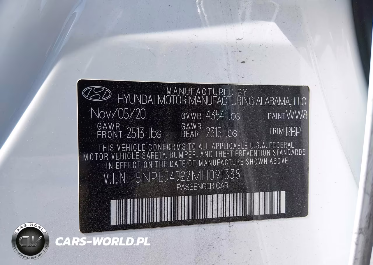 2021 Hyundai Sonata Sel Plus VIN:5NPEJ4J22MH091338 - 9