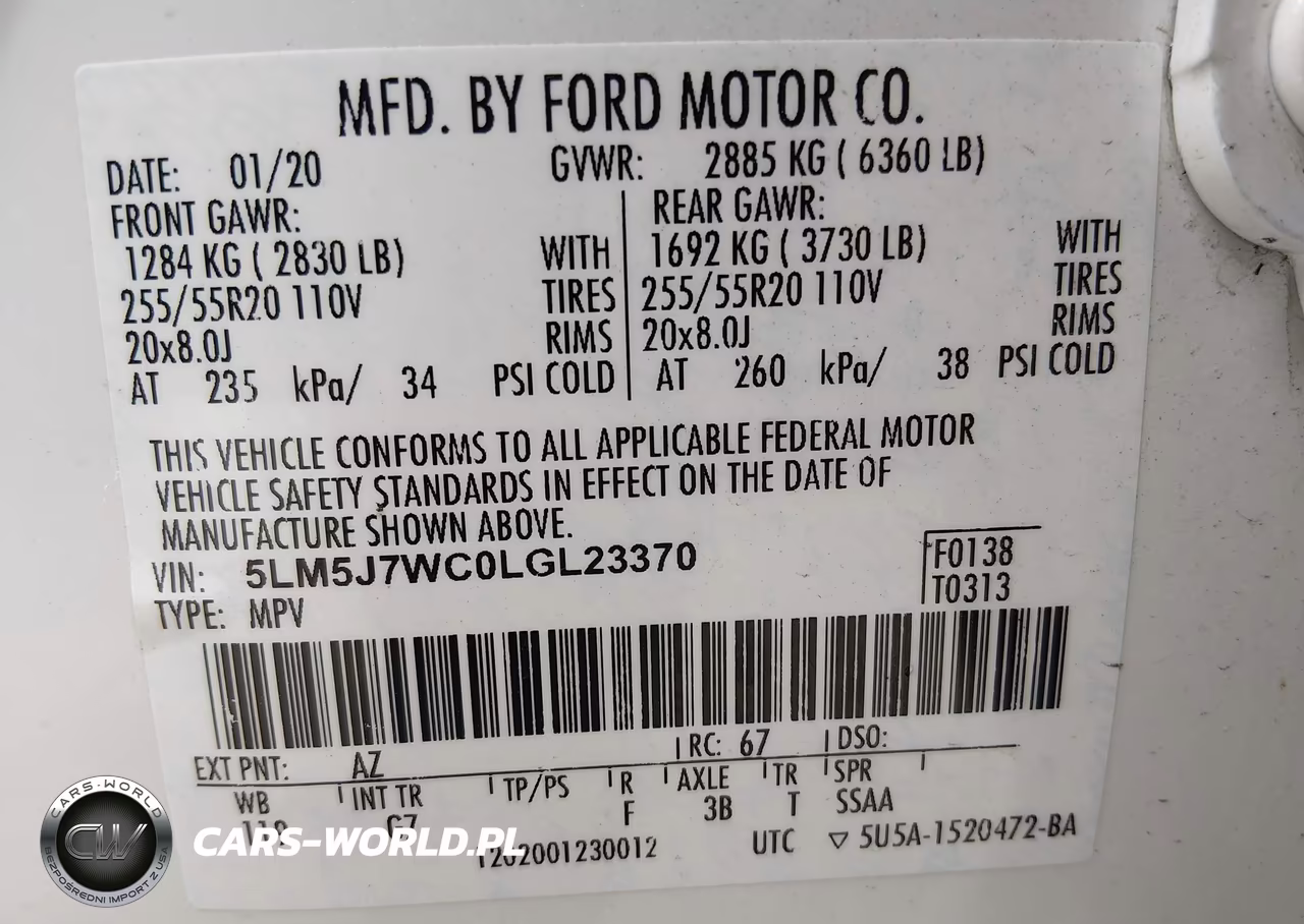2020 Lincoln Aviator Reserve VIN:5LM5J7WC0LGL23370 - 9