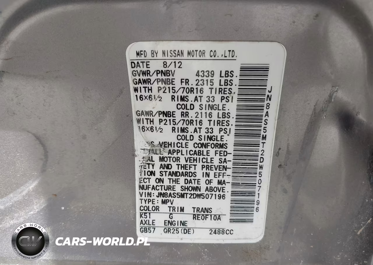2013 Nissan Rogue S VIN:JN8AS5MT2DW507196 - 9