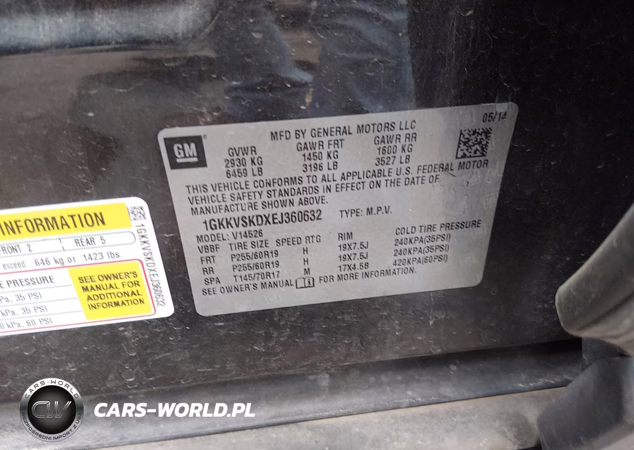 2014 GMC Acadia Slt-2 VIN:1GKKVSKDXEJ360632 - 9