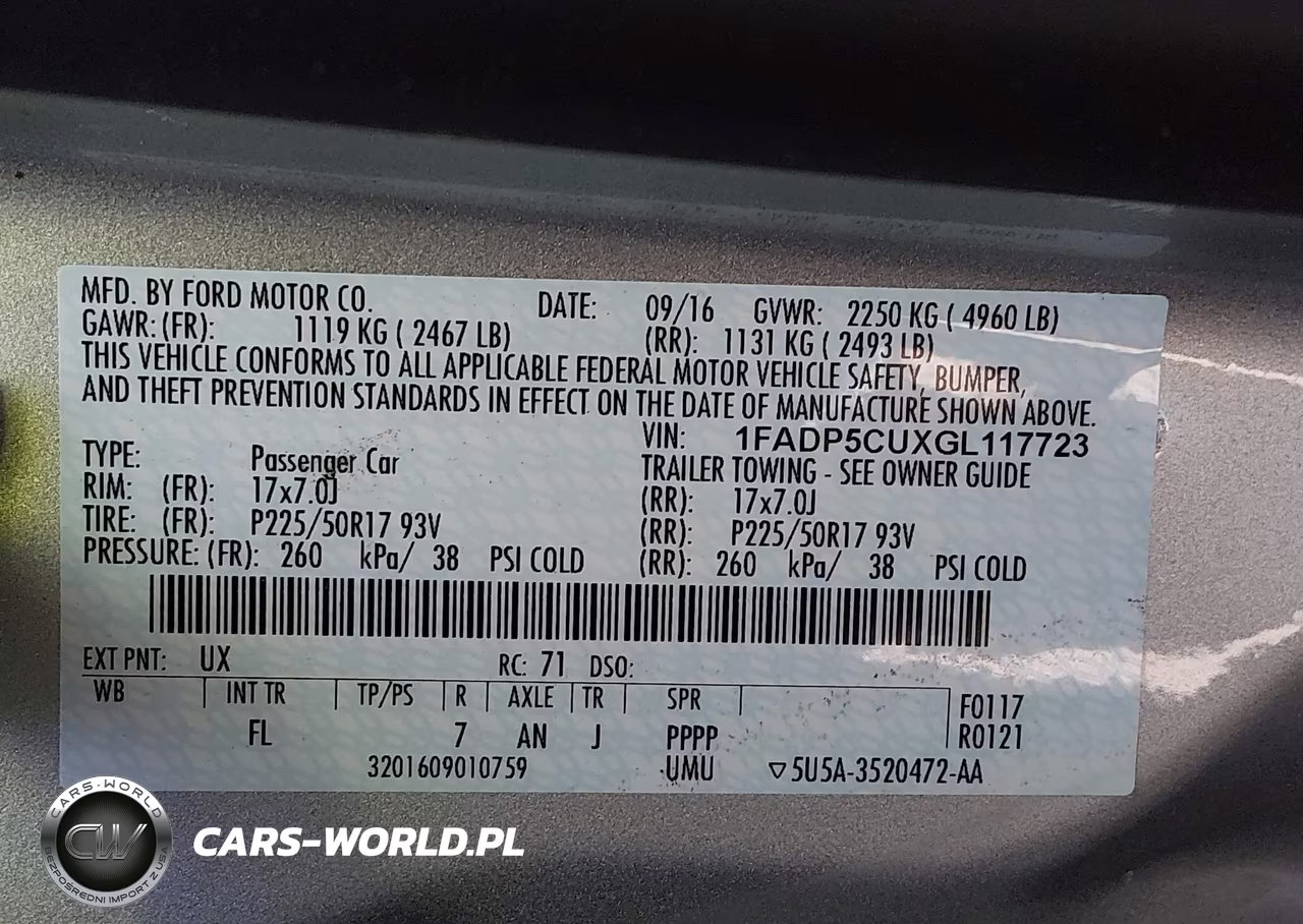 2016 Ford C-Max Energi Sel VIN:1FADP5CUXGL117723 - 9