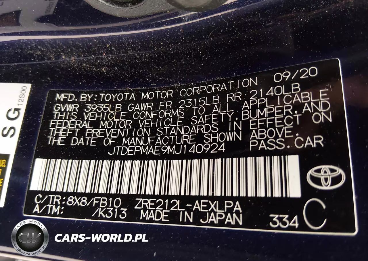 2021 Toyota Corolla Le VIN:JTDEPMAE9MJ140924 - 9