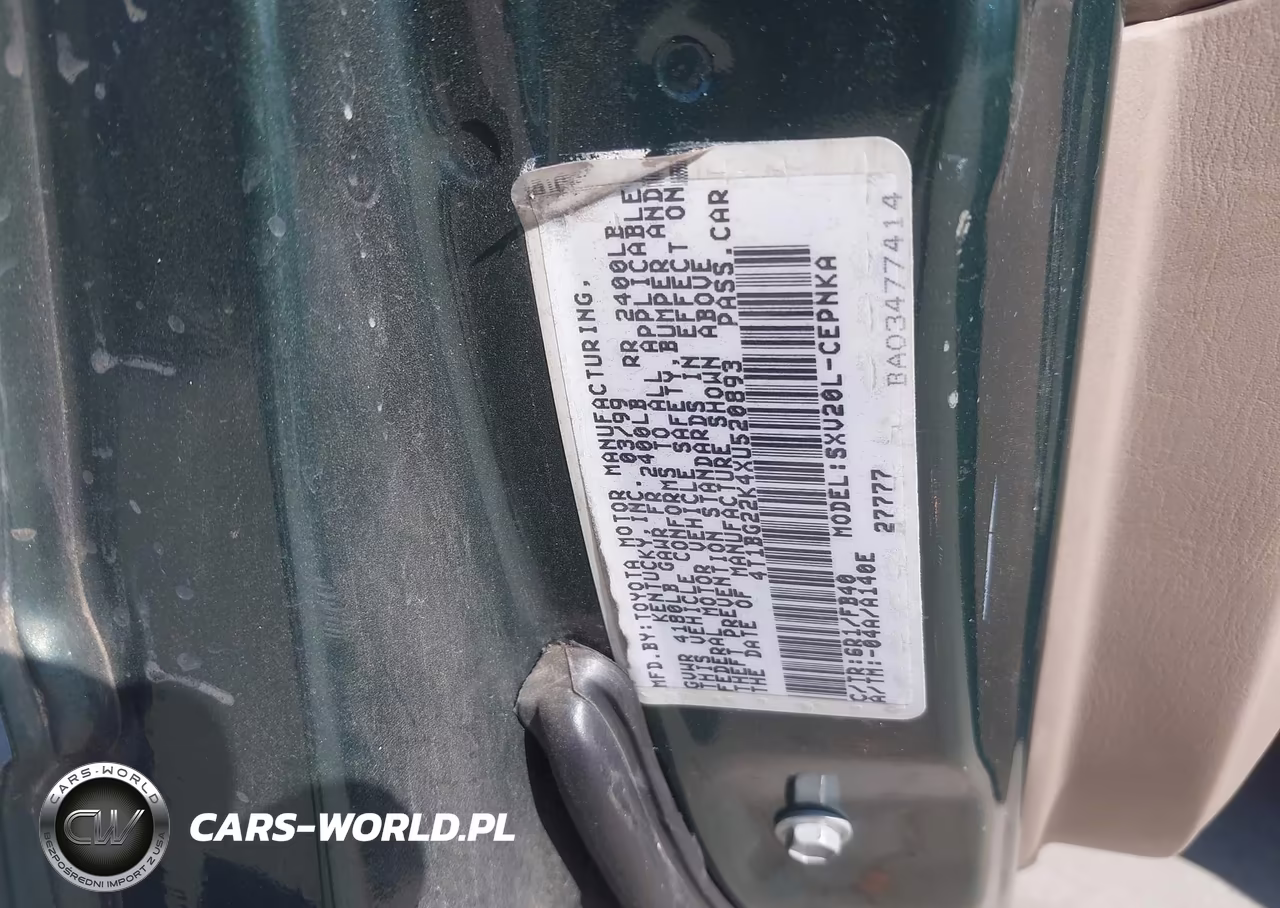 1999 Toyota Camry Le VIN:4T1BG22K4XU520893 - 9