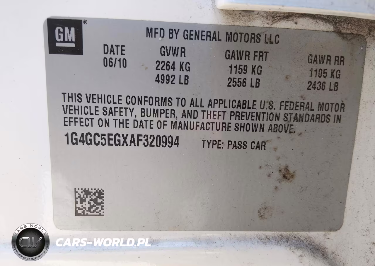 2010 Buick Lacrosse Cxl VIN:1G4GC5EGXAF320994 - 9