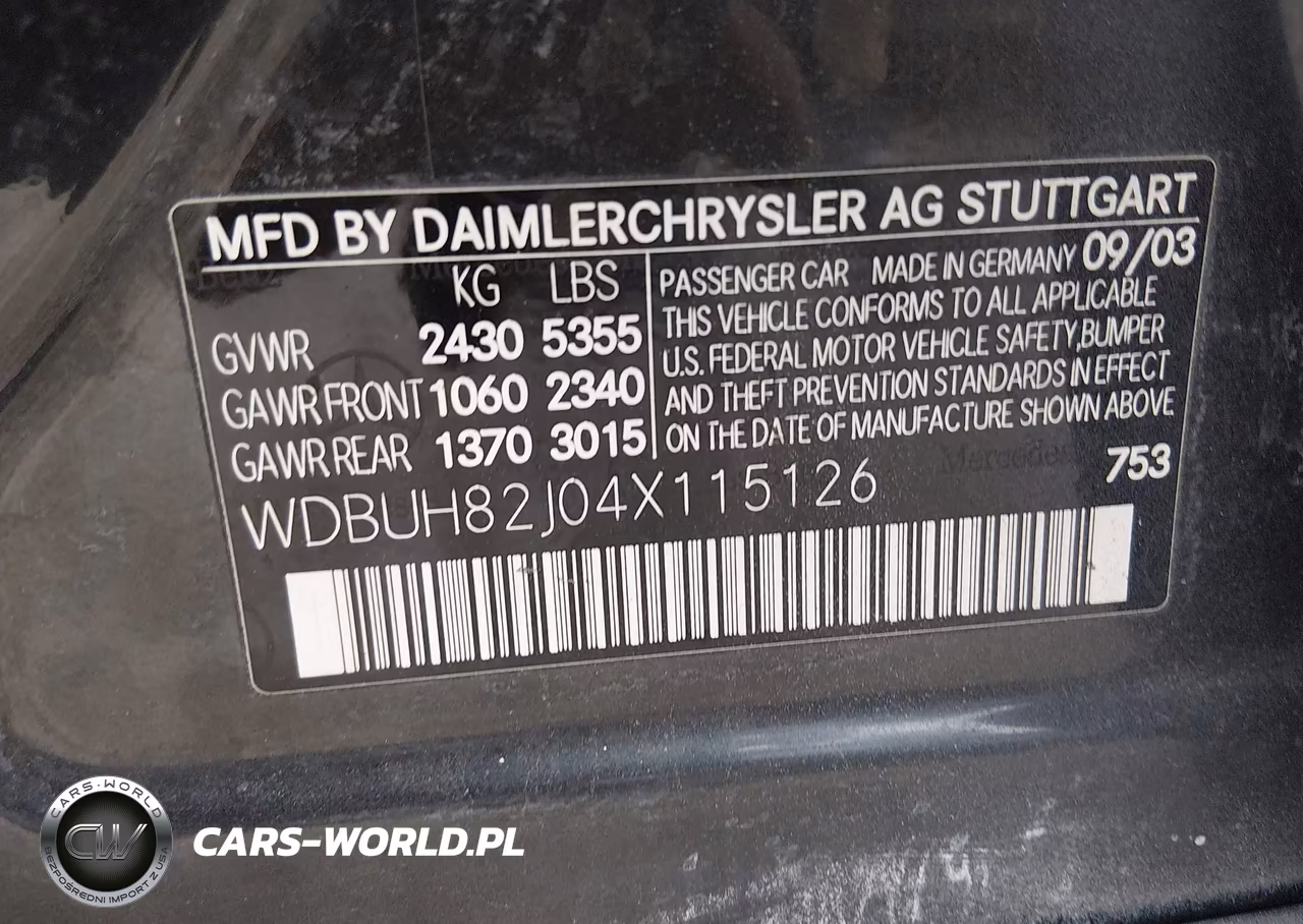 2004 Mercedes-Benz E 320 4Matic VIN:WDBUH82J04X115126 - 9