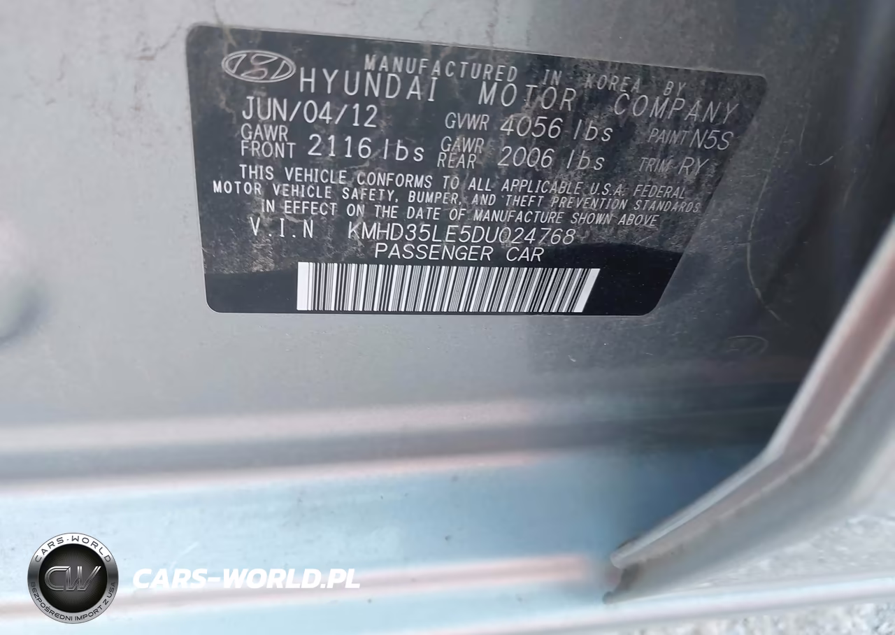 2013 Hyundai Elantra Gt VIN:KMHD35LE5DU024768 - 9