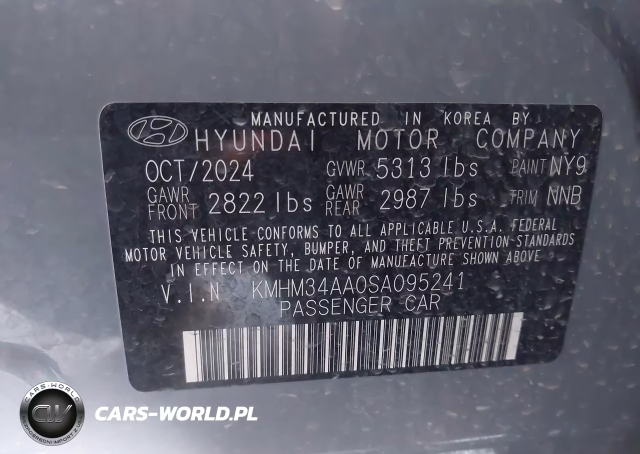 2025 Hyundai Ioniq 6 Sel VIN:KMHM34AA0SA095241 - 9
