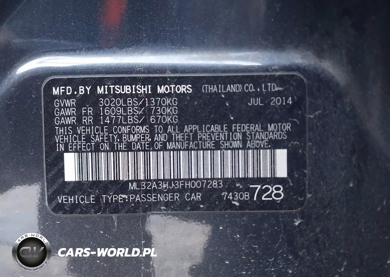 2015 Mitsubishi Mirage De-Rf VIN:ML32A3HJ3FH007283 - 9
