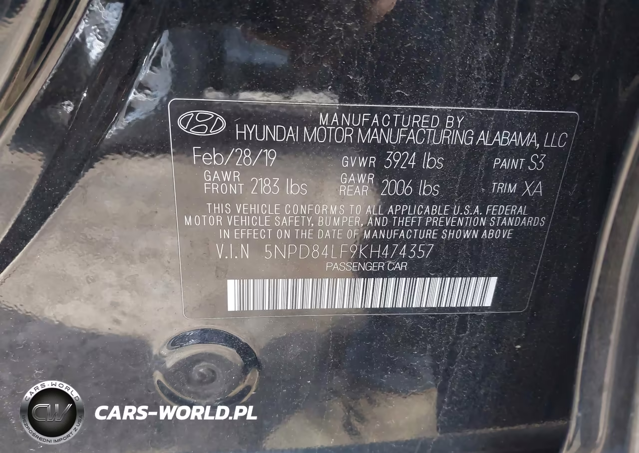 2019 Hyundai Elantra Sel VIN:5NPD84LF9KH474357 - 9