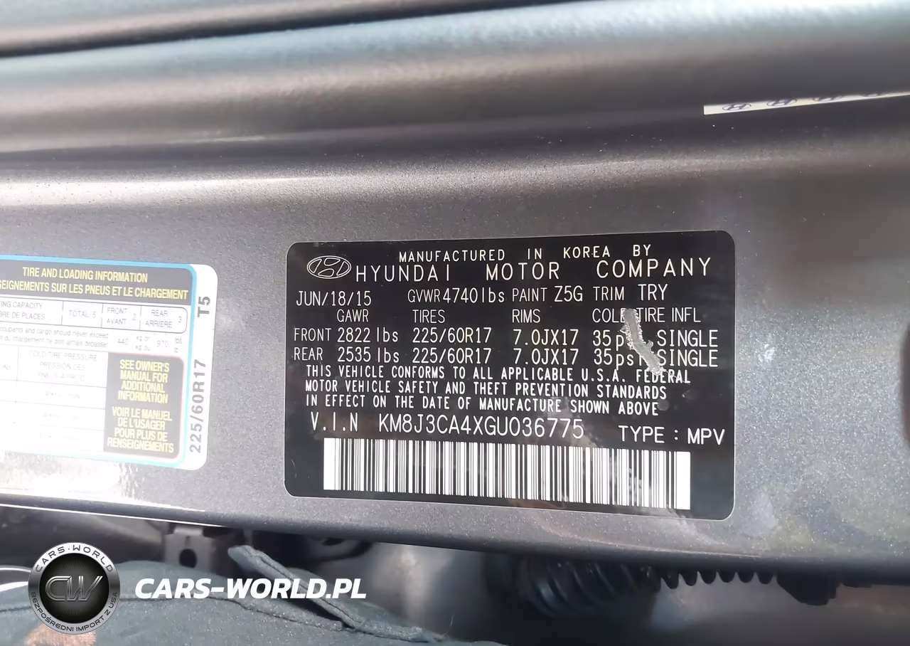 2016 Hyundai Tucson Se VIN:KM8J3CA4XGU036775 - 9