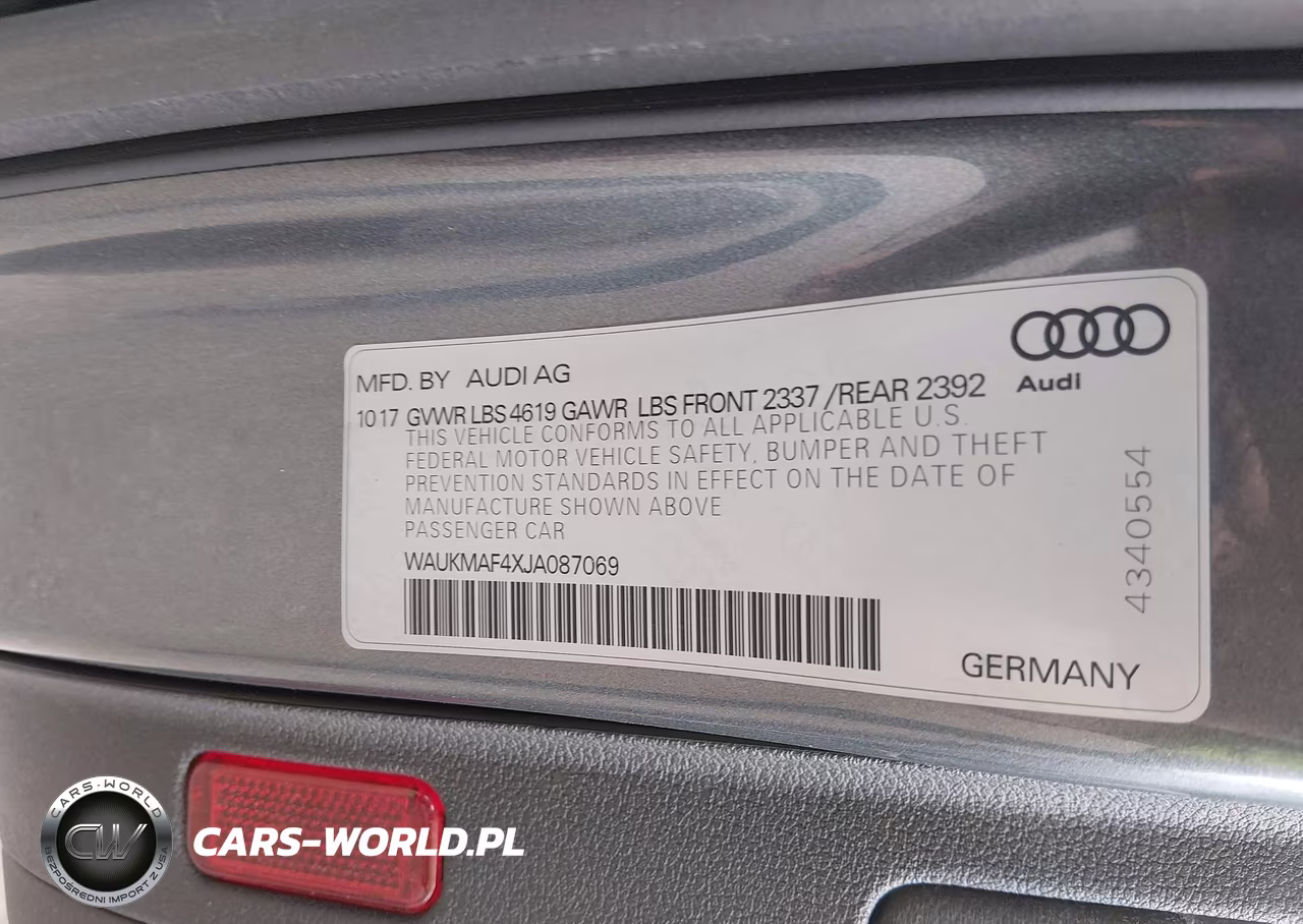 2018 Audi A4 2.0T Tech Ultra Premium-2.0T Ultra Premium VIN:WAUKMAF4XJA087069 - 9