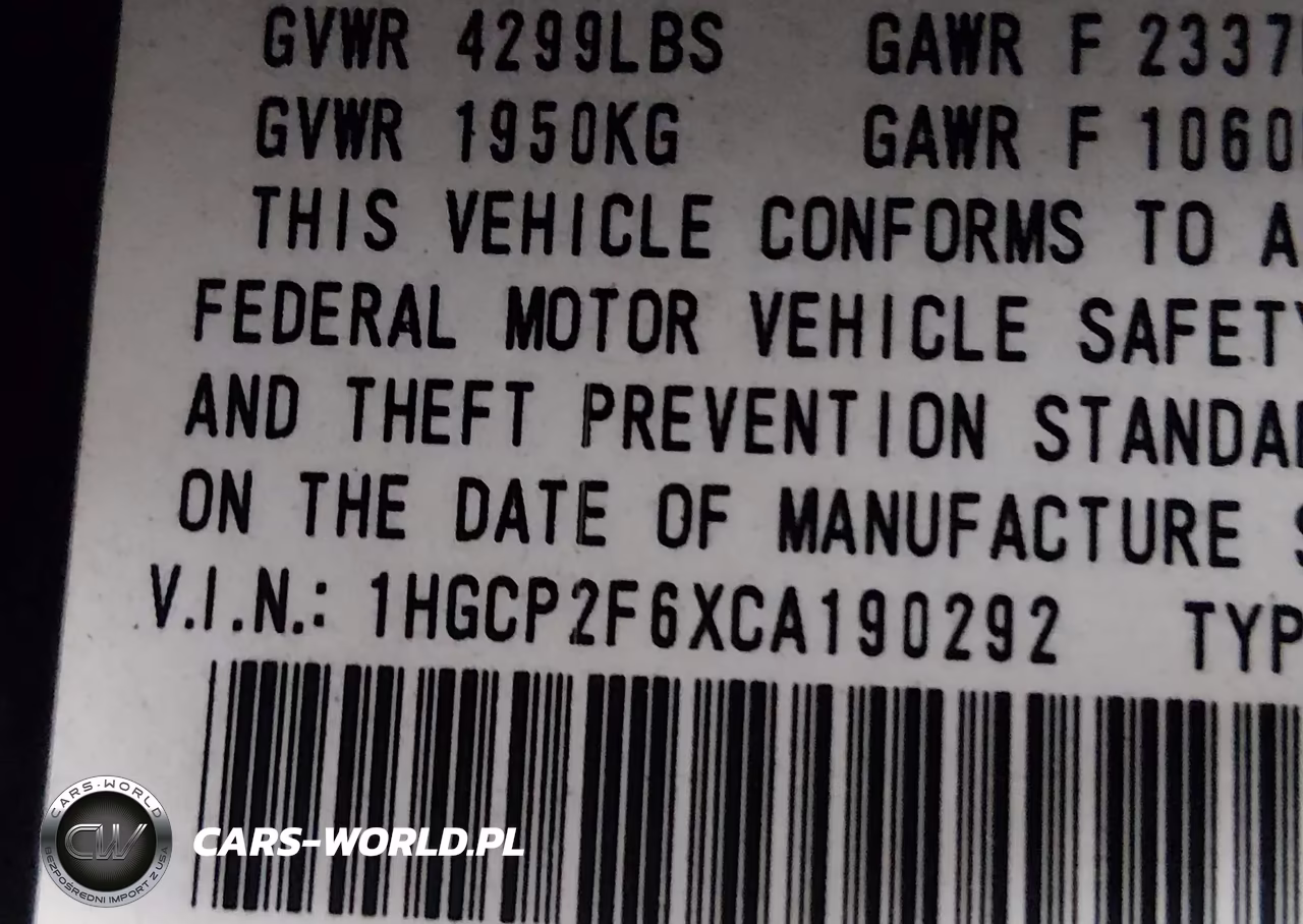 2012 Honda Accord 2.4 Se VIN:1HGCP2F6XCA190292 - 9