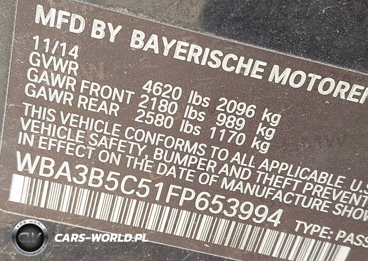 2015 BMW 328I xDrive VIN:WBA3B5C51FP653994 - 9