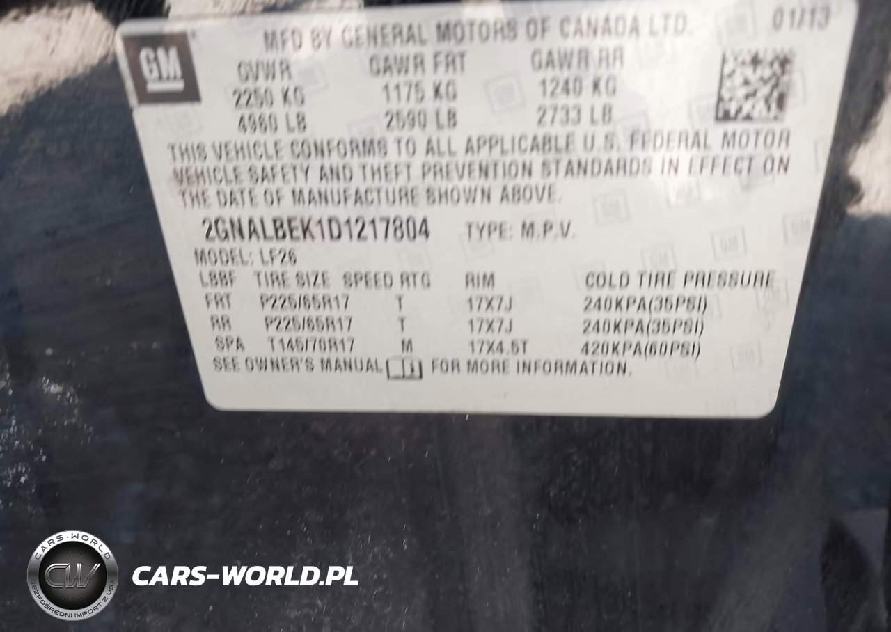 2013 Chevrolet Equinox Ls VIN:2GNALBEK1D1217804 - 9