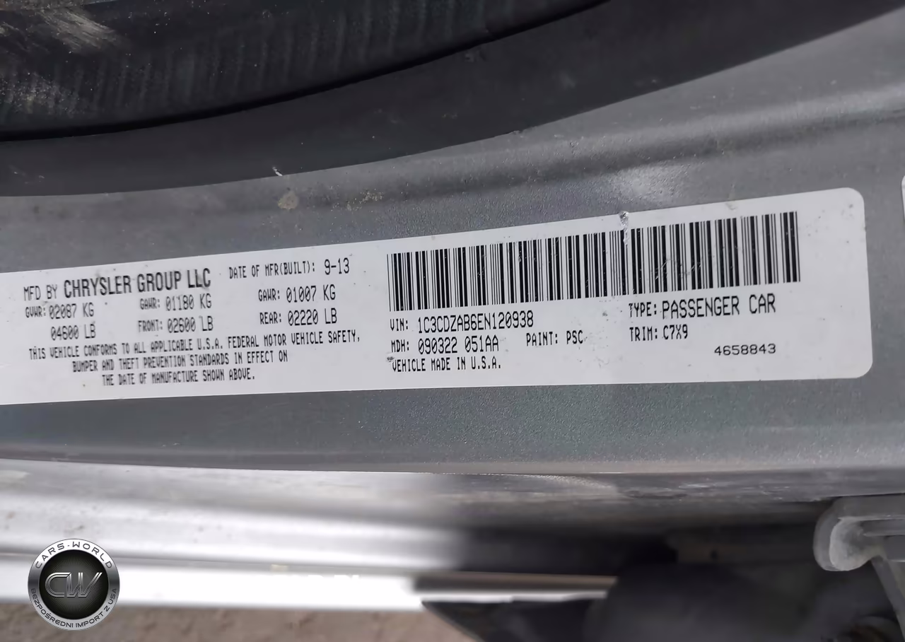 2014 Dodge Avenger Se VIN:1C3CDZAB6EN120938 - 9
