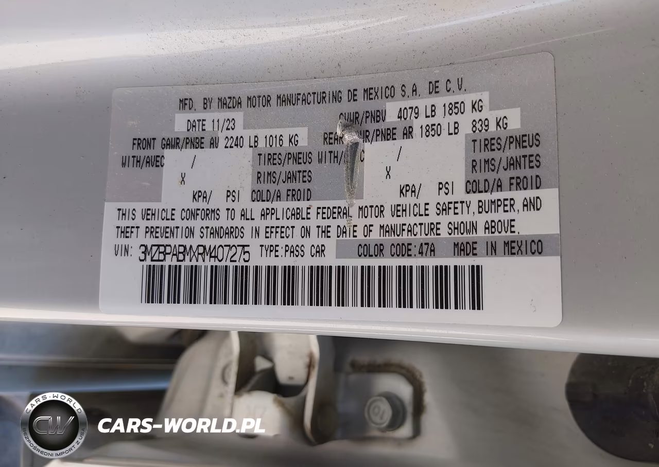 2024 Mazda Mazda3 2.5 S Select Sport VIN:3MZBPABMXRM407275 - 9