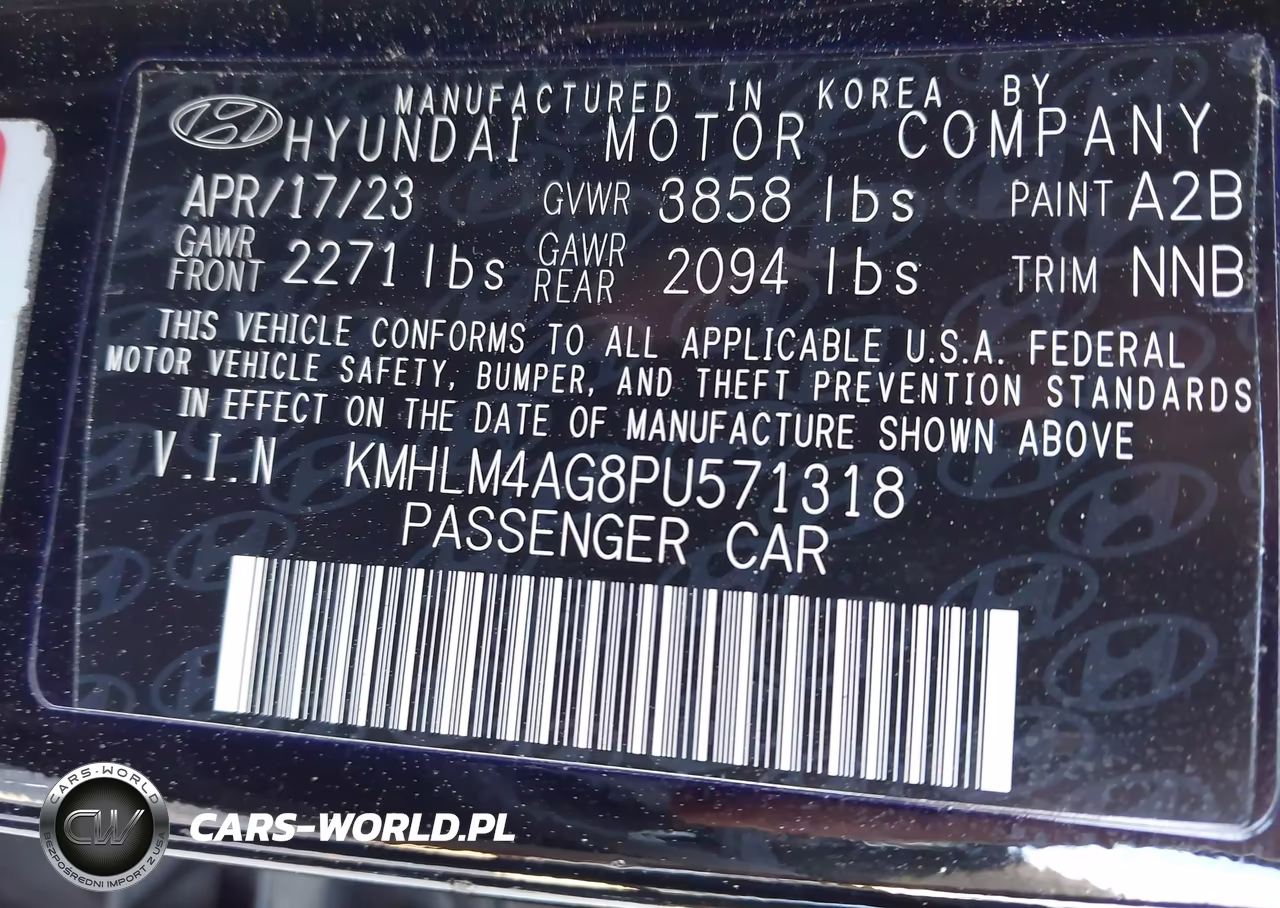 2023 Hyundai Elantra Sel VIN:KMHLM4AG8PU571318 - 9
