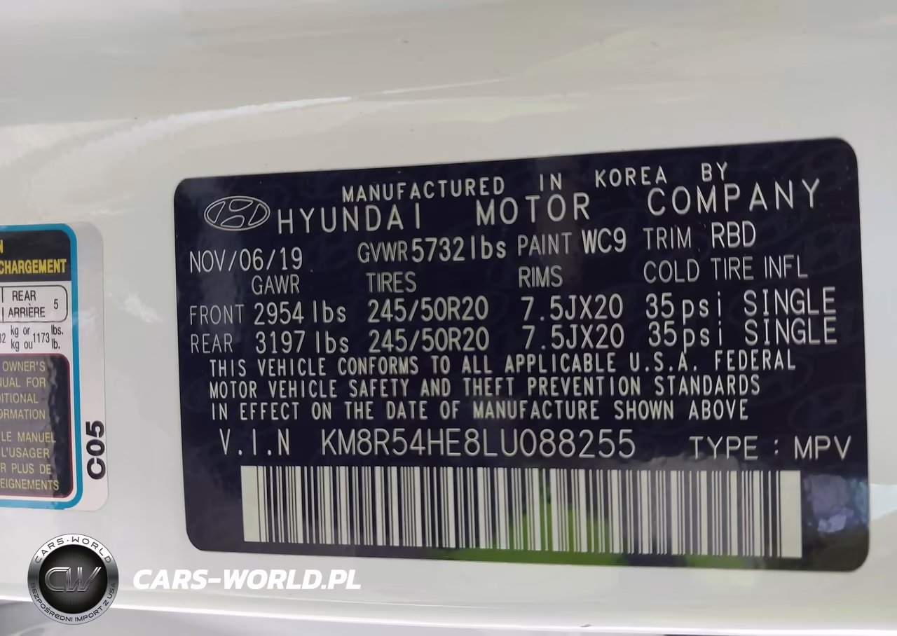 2020 Hyundai Palisade Limited VIN:KM8R54HE8LU088255 - 9