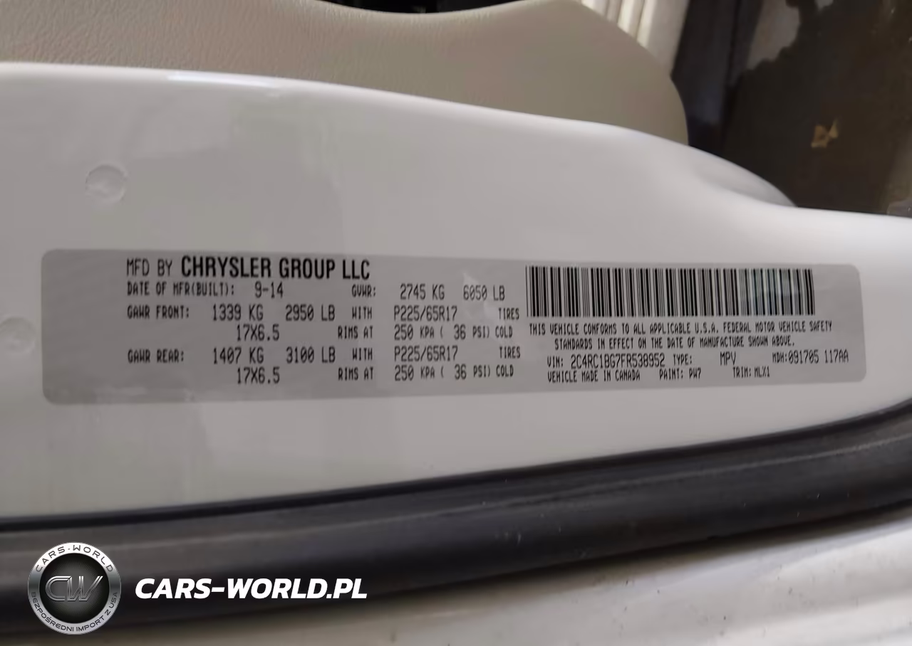 2015 Chrysler Town & Country Touring VIN:2C4RC1BG7FR538952 - 9