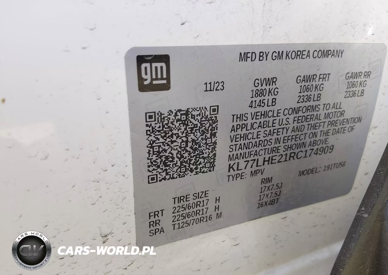 2024 Chevrolet Trax Fwd Lt VIN:KL77LHE21RC174909 - 9