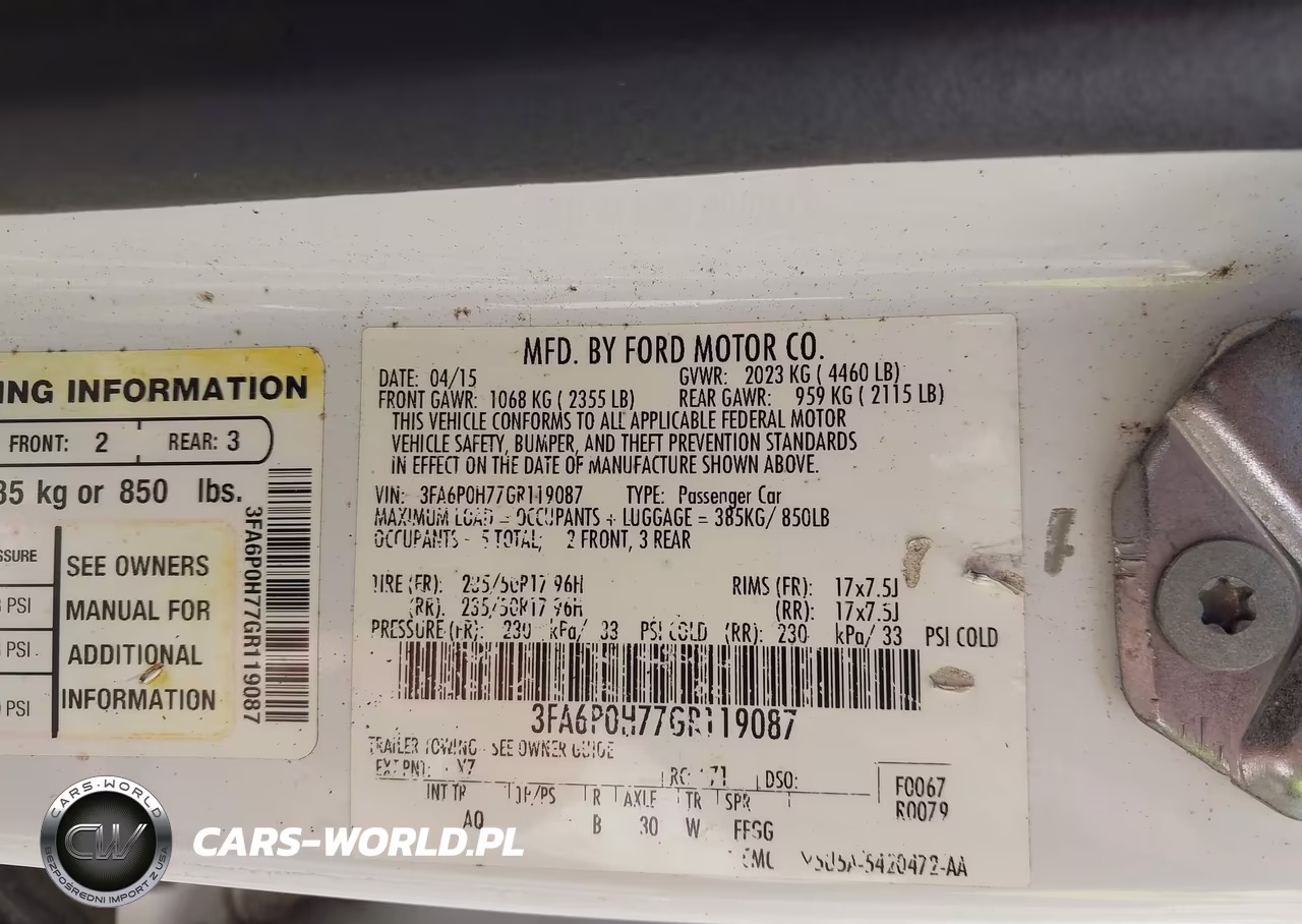 2016 Ford Fusion Se VIN:3FA6P0H77GR119087 - 9