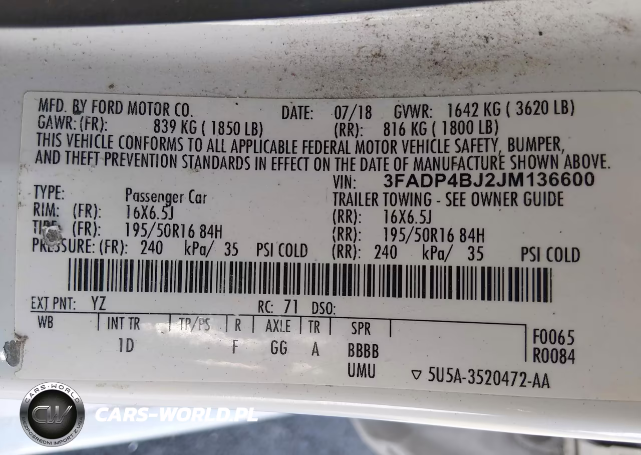 2018 Ford Fiesta Se VIN:3FADP4BJ2JM136600 - 9