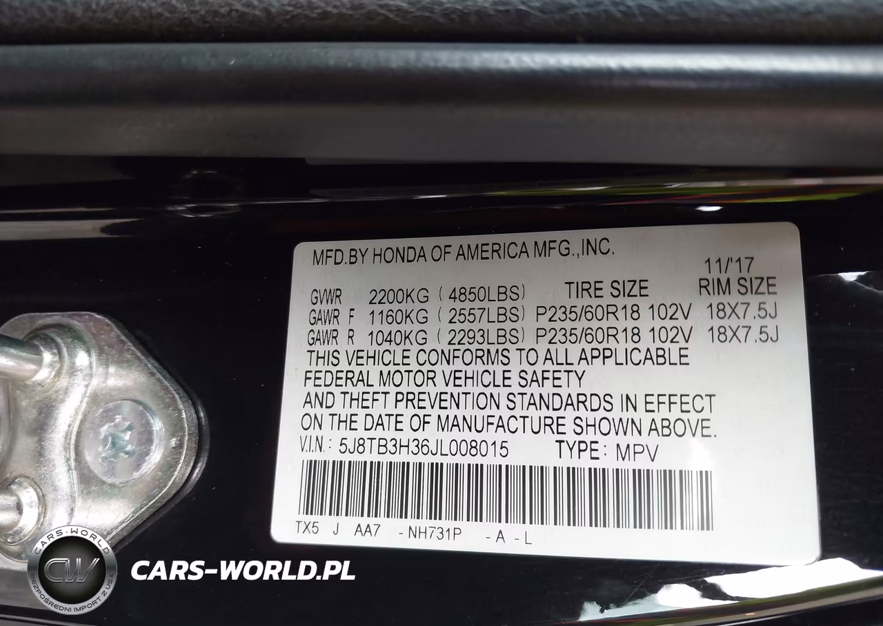 2018 Acura Rdx Acurawatch Plus Package VIN:5J8TB3H36JL008015 - 9