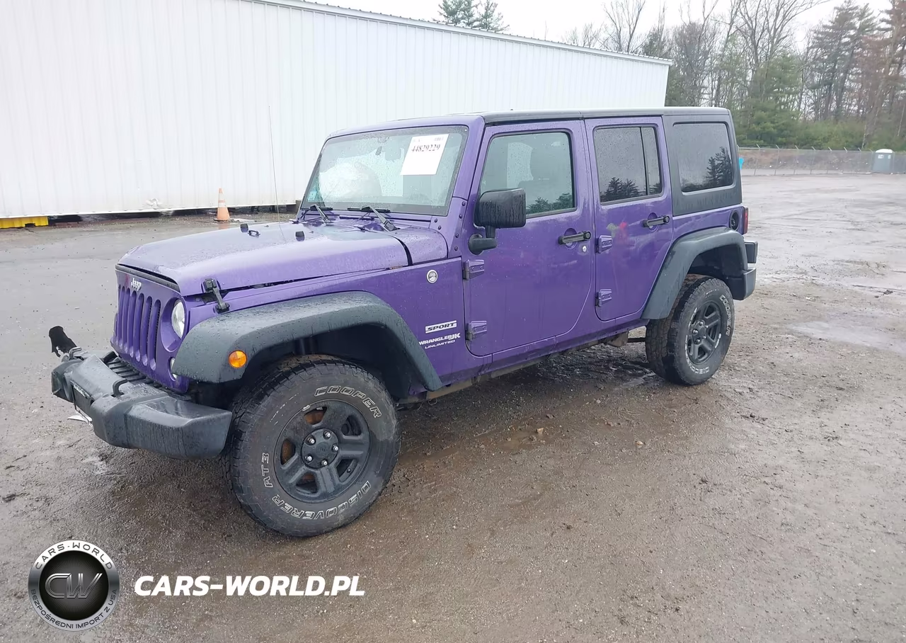 2018 Jeep Wrangler Jk Unlimited Sport 4X4 VIN:1C4BJWDG3JL853542 - 2