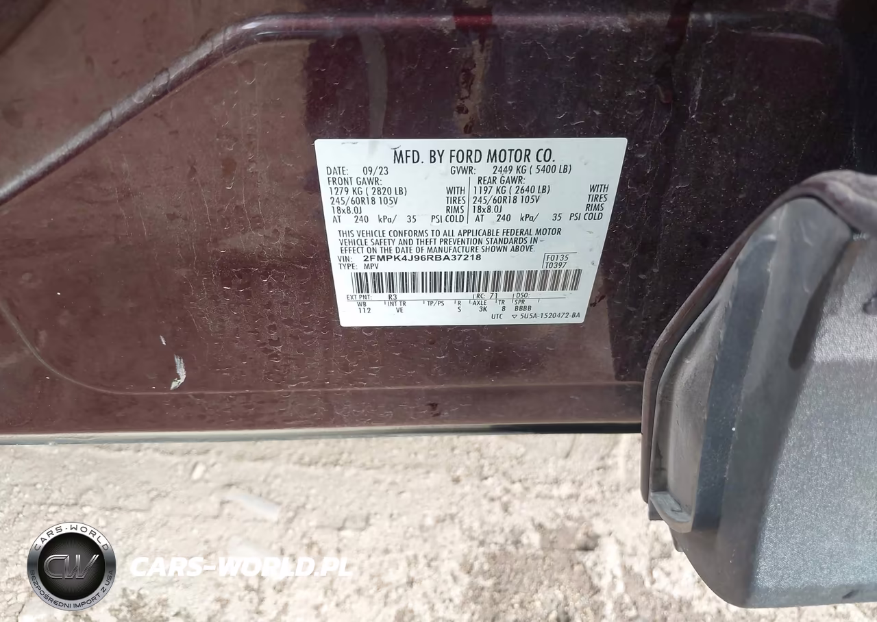 2024 Ford Edge Sel VIN:2FMPK4J96RBA37218 - 9