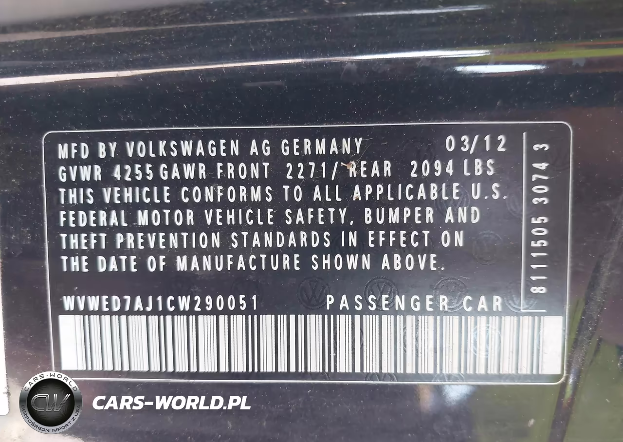 2012 Volkswagen Gti 2-Door VIN:WVWED7AJ1CW290051 - 9