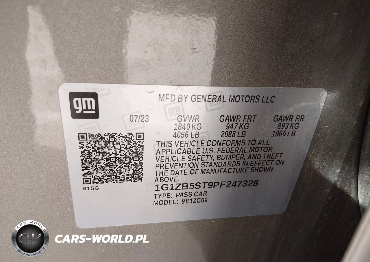 2023 Chevrolet Malibu Fwd Ls VIN:1G1ZB5ST9PF247328 - 9