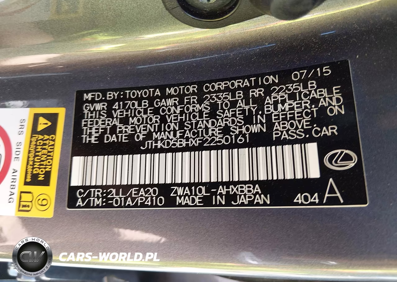2015 Lexus Ct 200H VIN:JTHKD5BHXF2250161 - 9