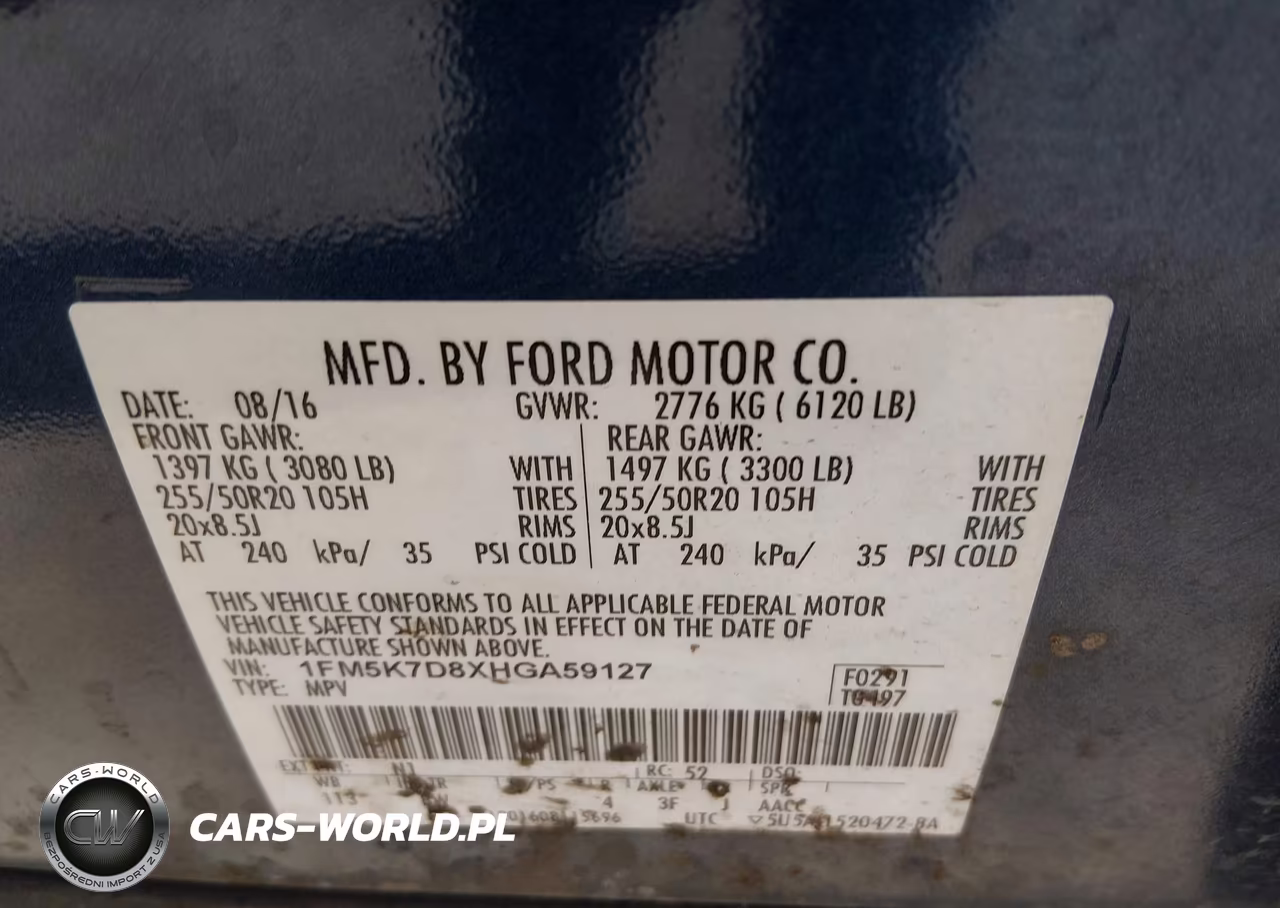 2017 Ford Explorer Xlt VIN:1FM5K7D8XHGA59127 - 9