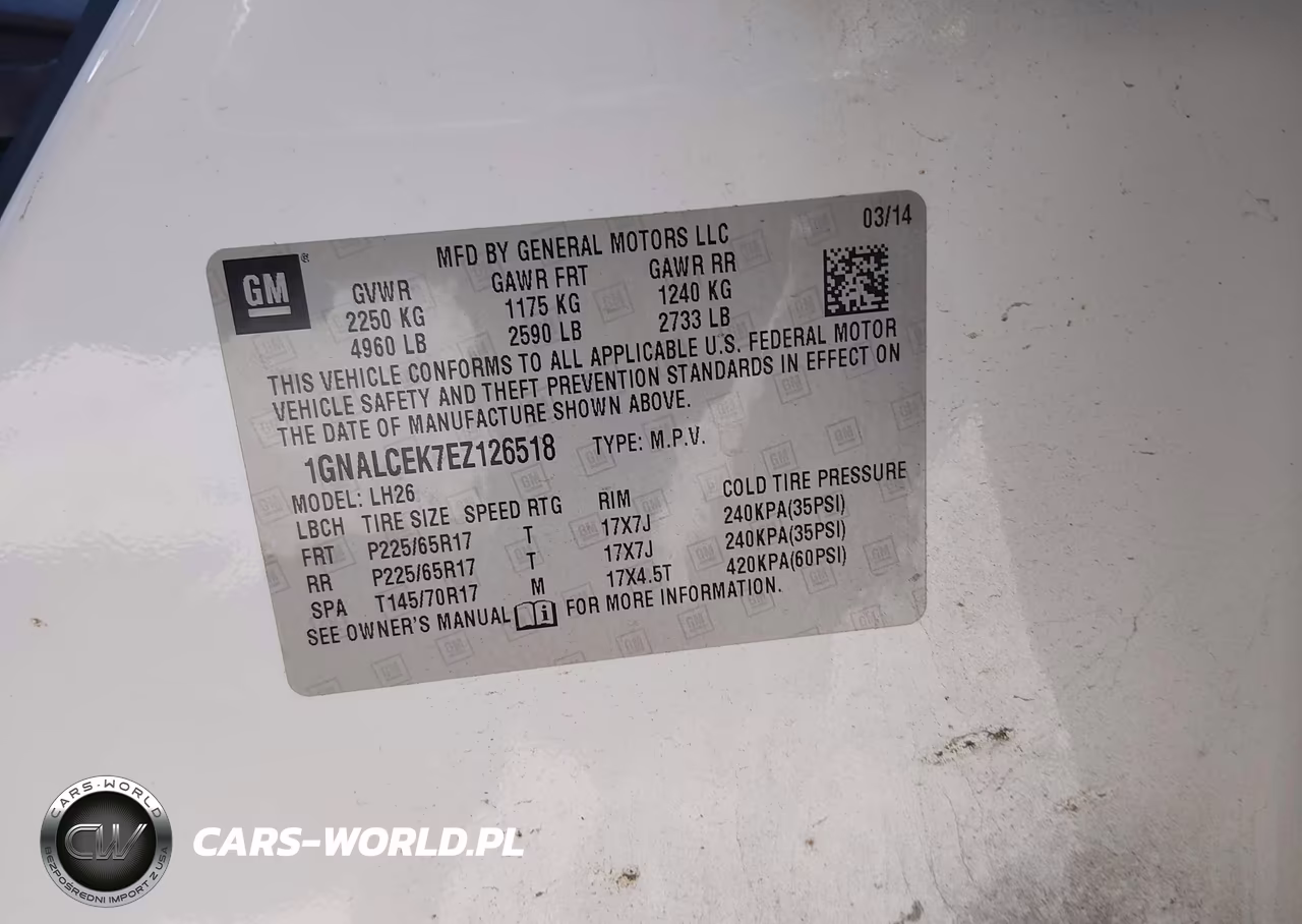 2014 Chevrolet Equinox 2Lt VIN:1GNALCEK7EZ126518 - 9