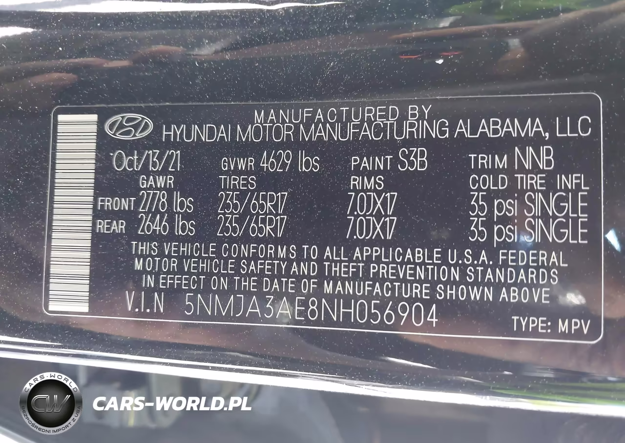 2022 Hyundai Tucson Se VIN:5NMJA3AE8NH056904 - 9