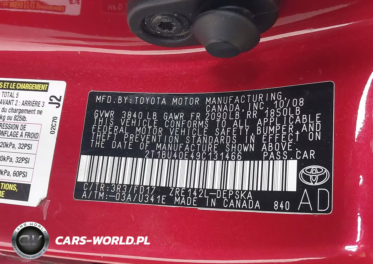 2009 Toyota Corolla S VIN:2T1BU40E49C131466 - 9